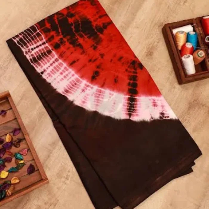 Tie & Die Red-Brown  Saree