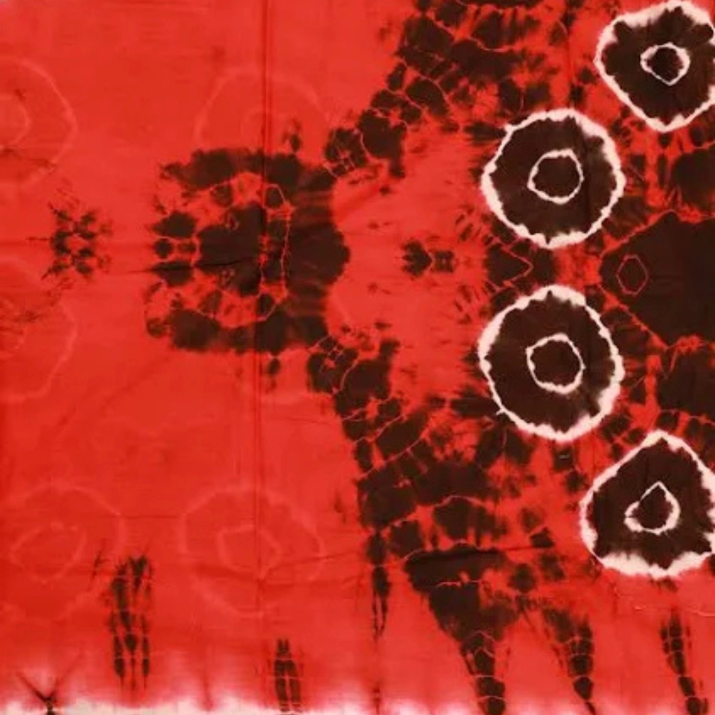 Tie & Die Red-Brown Saree - Image 2