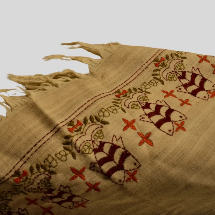 Winter Embroidered Shawl