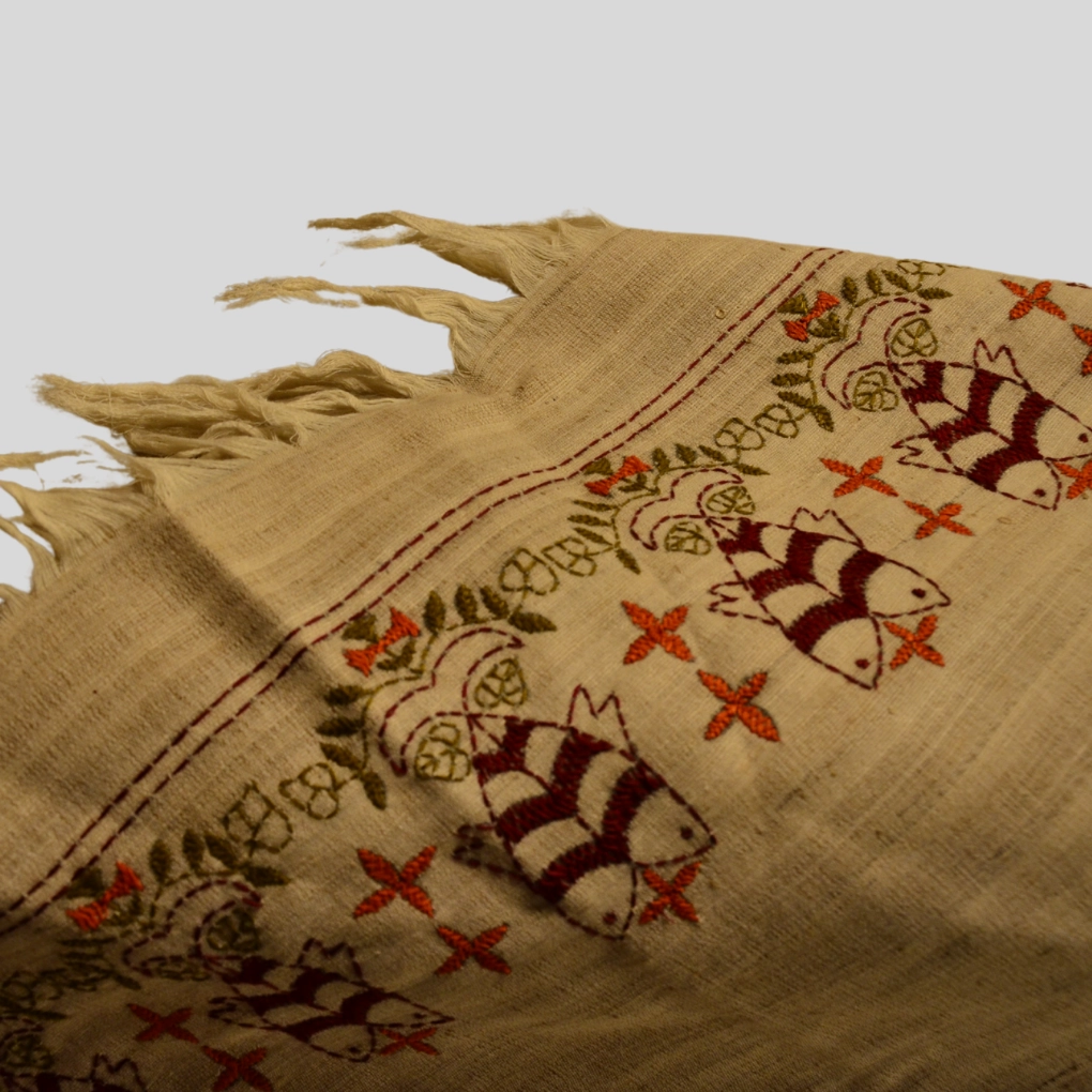 Winter Embroidered Shawl